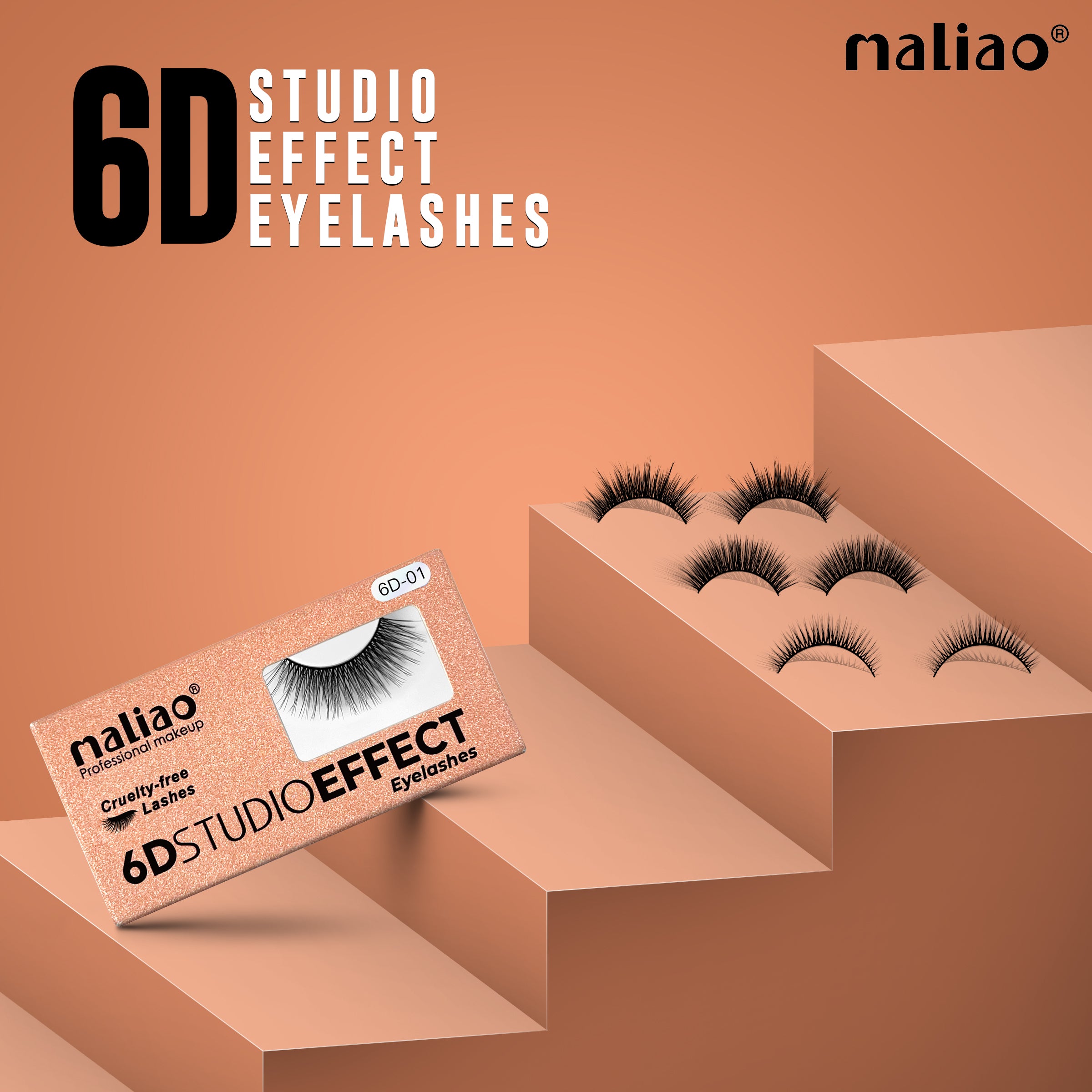 Maliao Eyelashes – Natural, Lightweight, Reusable False Lashes for Stunning Eye Makeup
